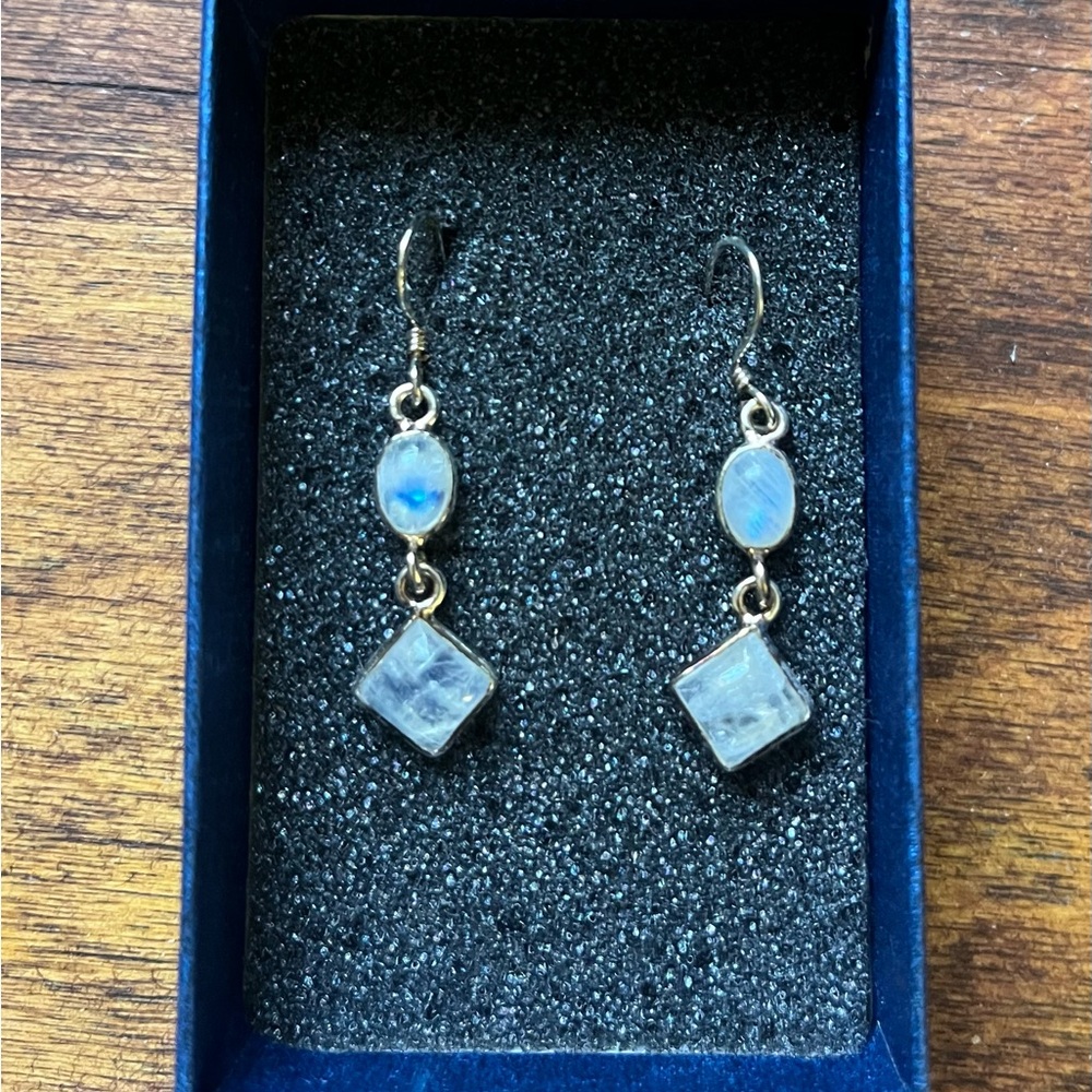Moonstone earrings